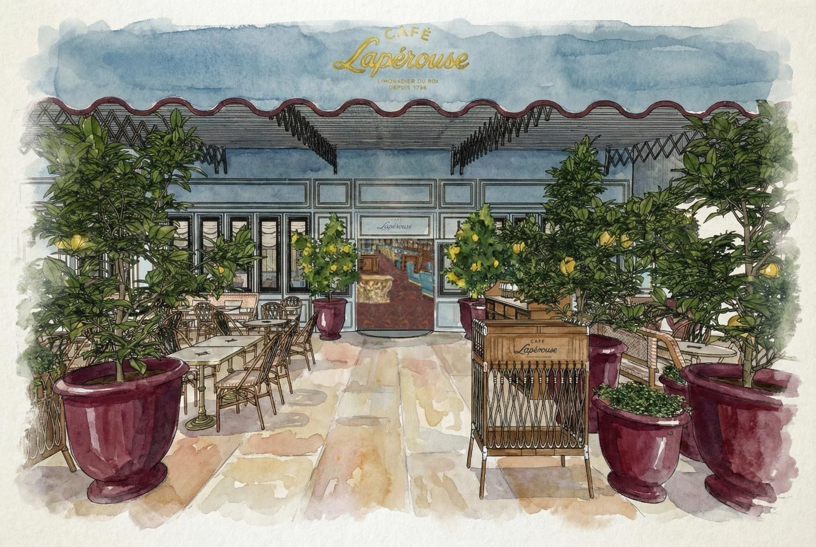 Café Lapérouseのダイニングスペース