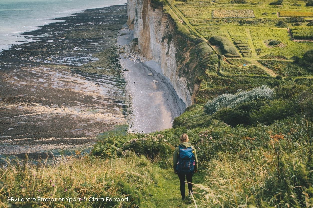GR21® ハイキングコース、エトルタ～イポール間