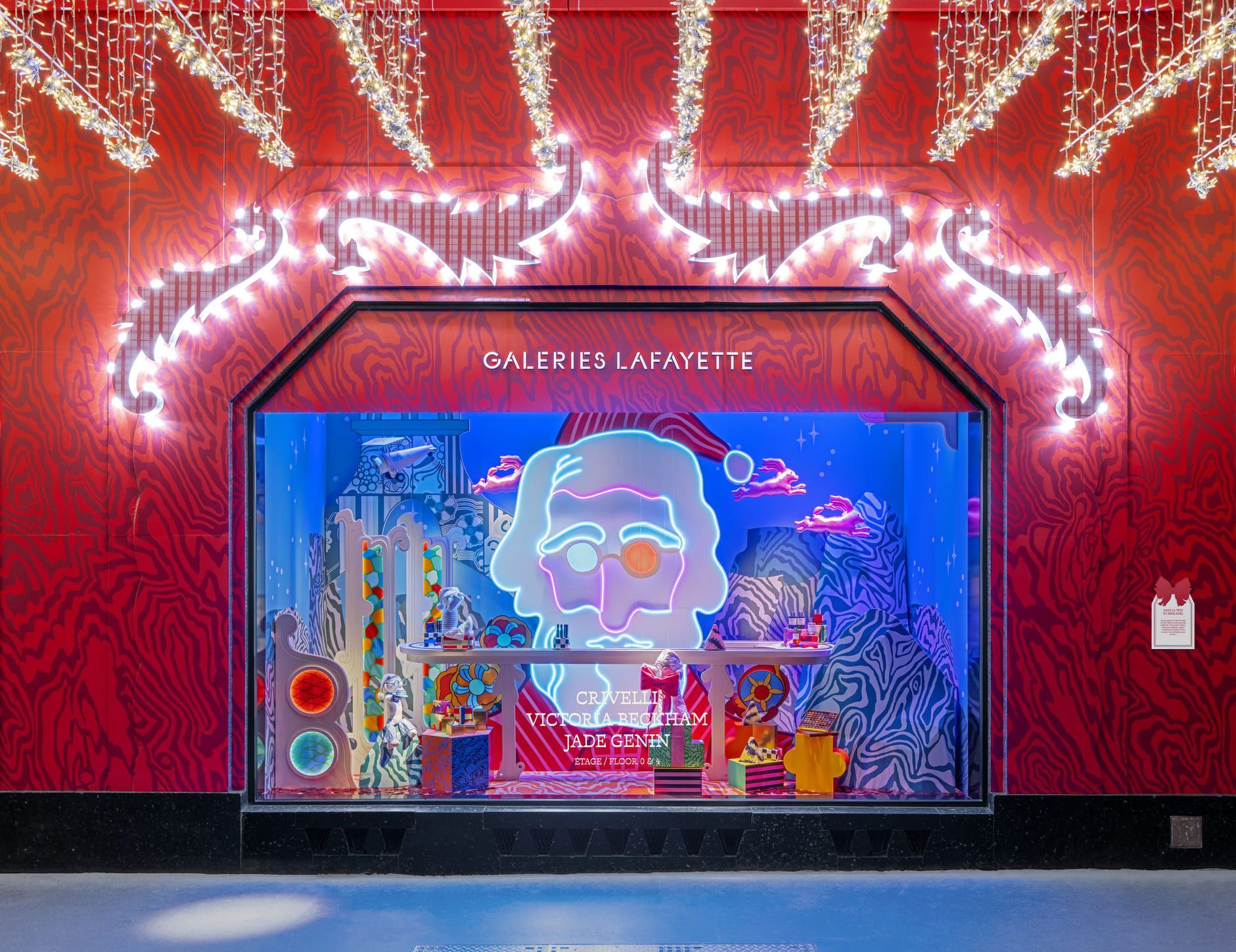 ギャラリー・ラファイエットの2025年クリスマスショーウィンドウ
