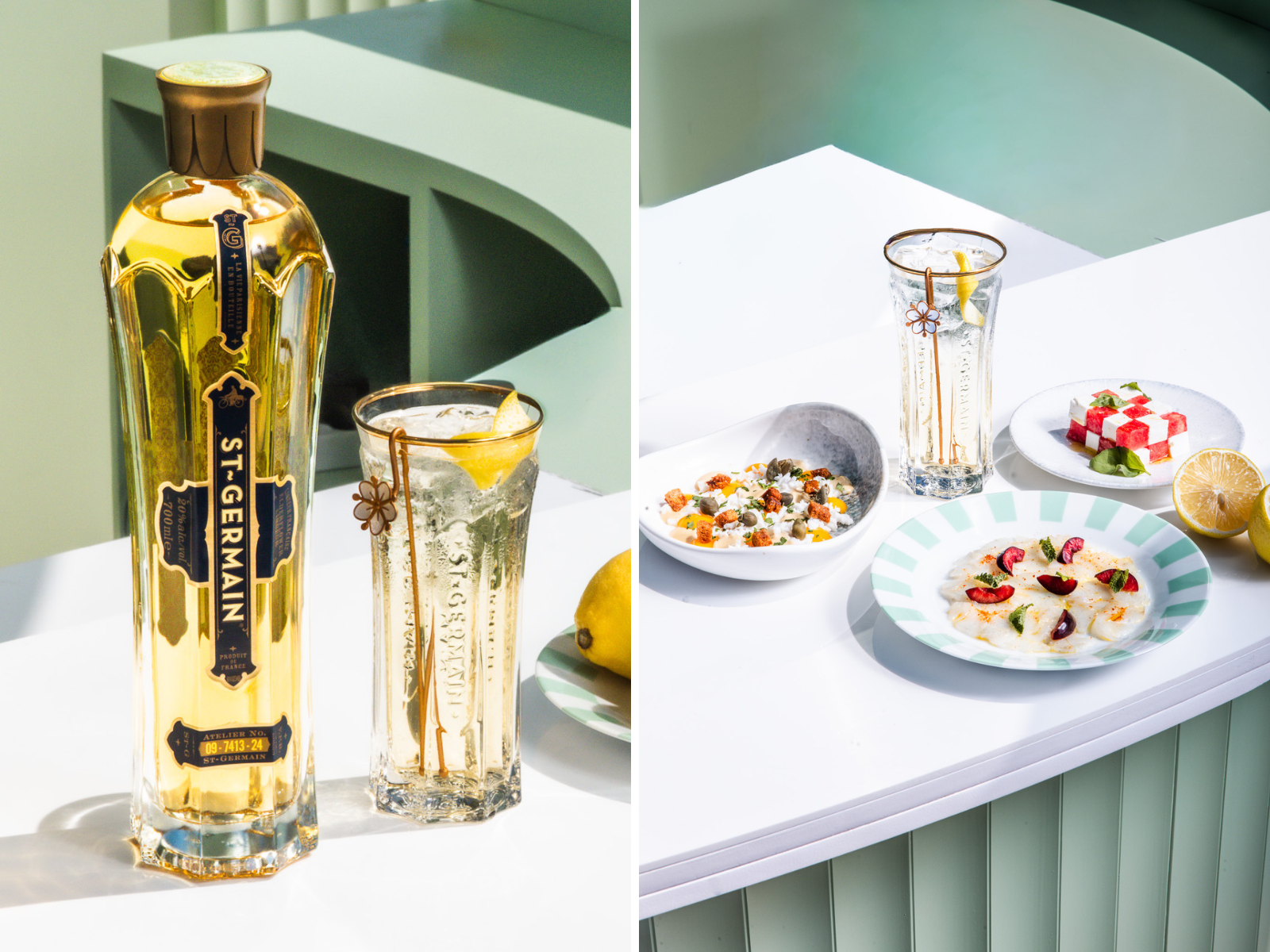  「St-Germain Spritz」、シリル・リニャック監修のシェアプレート