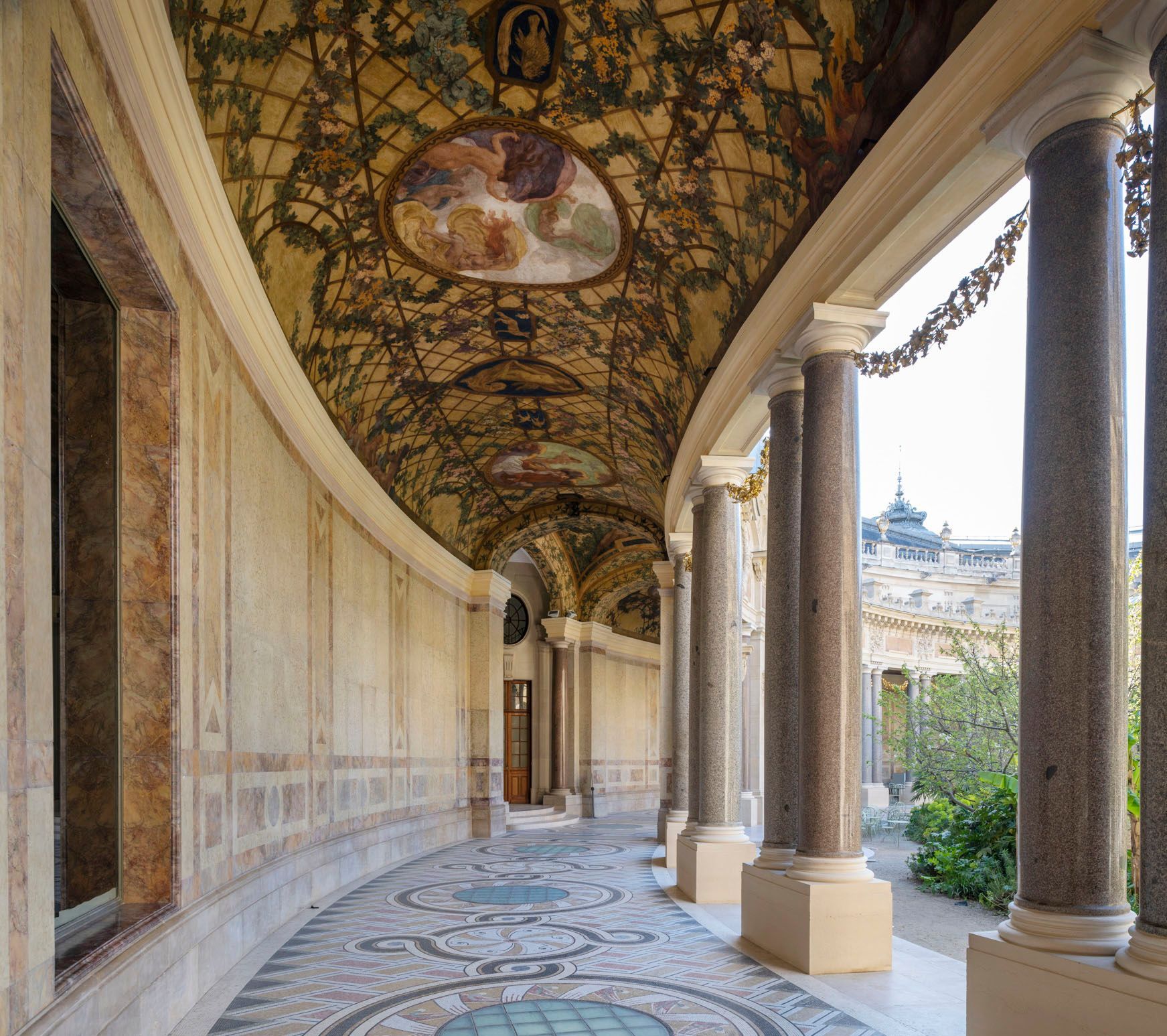 The peristyle of the Petit Palais in Paris